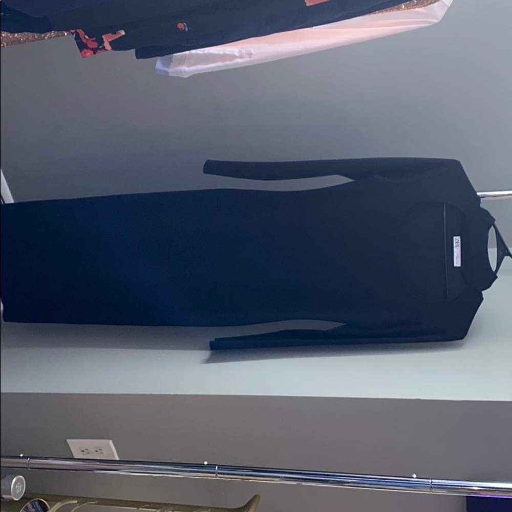 Black Long Zara Bodycon Dress